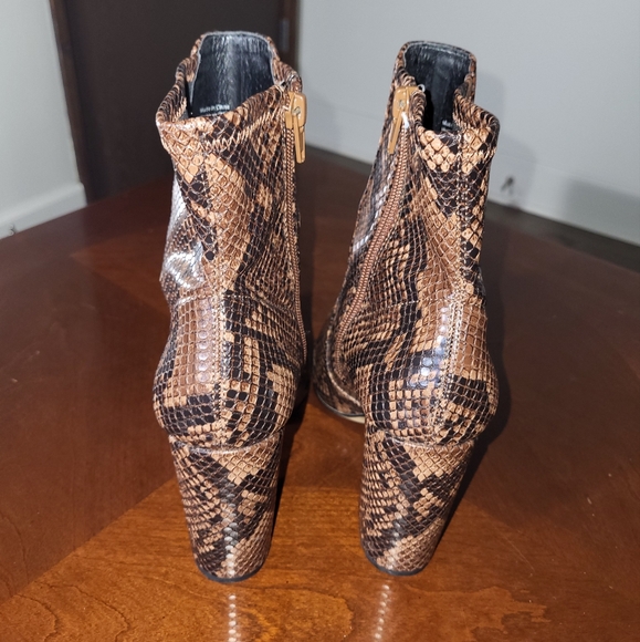 ALDO Aurella Booties in Brown Snake Print Size 7 - Picture 4 of 8